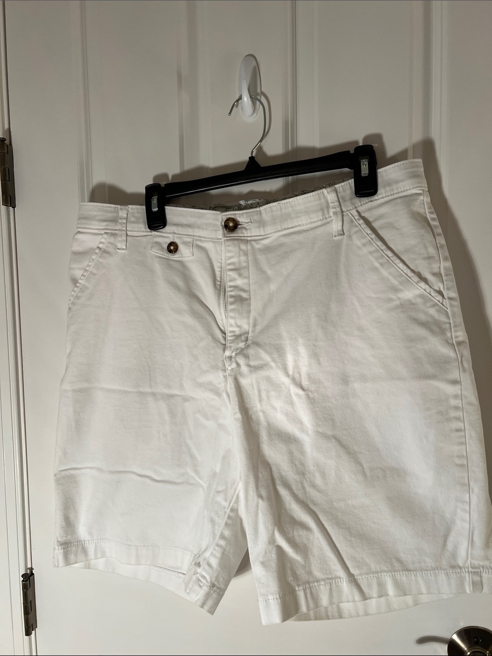 Lee Women’s High Waist White Cotton Shorts